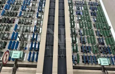 Sala comercial para venda em santos, centro, 2 banheiros