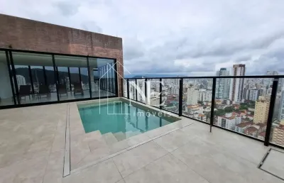 Cobertura duplex para venda em santos, josé menino, 4 dormitórios, 4 suítes, 8 banheiros, 4 vagas