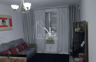 Apartamento para venda em santos, gonzaga, 2 dormitórios, 2 banheiros, 1 vaga