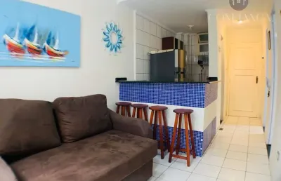 Apartamento para venda em guarujá, pitangueiras, 1 dormitório, 1 banheiro