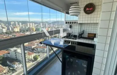 Apartamento para locação em santos, boqueirão, 2 dormitórios, 1 suíte, 2 banheiros, 2 vagas