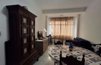Apartamento para venda em santos, gonzaga, 2 dormitórios, 2 banheiros, 1 vaga