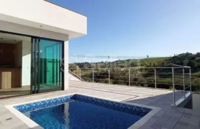 Casa térrea nova com três suítes à venda no condomínio residencial villa do sol na cidade de valinhos - sp