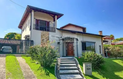 Casa para alugar semi mobiliada com 4 quartos sendo 2 suítes no condomínio estancia marambaia, vinhedo/sp.