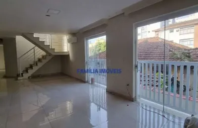 Casa em condomínio fechado com 3 quartos à venda na rua nabuco de araújo, --, embaré, santos por r$ 1.490.000