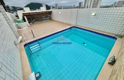 Cobertura com 2 quartos à venda na doutor adolpho assis, --, vila belmiro, santos por r$ 1.100.000