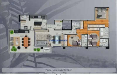 Apartamento com 3 quartos à venda na coronel proost de sousa, --, embaré, santos por r$ 2.059.088