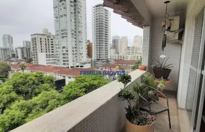 Apartamento com 3 quartos à venda na avenida washington luís, --, gonzaga, santos por r$ 870.000
