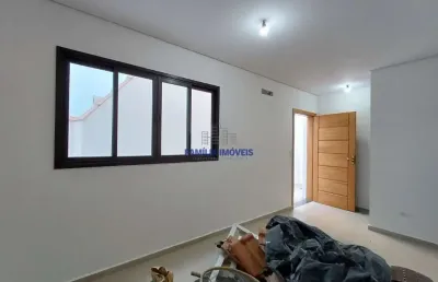 Casa em condomínio fechado com 2 quartos à venda na rua comendador alfaia rodrigues, --, aparecida, santos por r$ 740.000