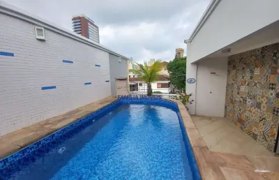 Casa em condomínio fechado com 3 quartos à venda na pará, --, campo grande, santos por r$ 1.350.000