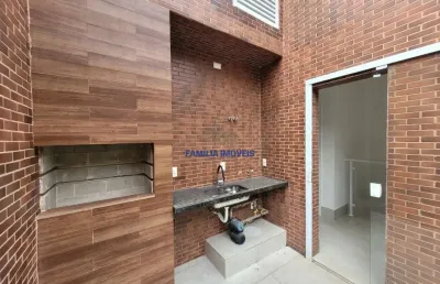 Casa em condomínio fechado com 3 quartos à venda na rua bahia, --, gonzaga, santos por r$ 780.000