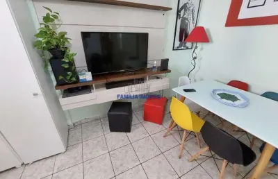 Apartamento com 1 quarto à venda na avenida presidente wilson, --, gonzaga, santos por r$ 405.000