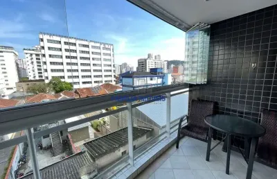 Apartamento com 2 quartos à venda na rua ceará, --, pompéia, santos por r$ 1.300.000