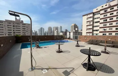 Apartamento com 1 quarto à venda na ministro xavier de toledo, --, campo grande, santos por r$ 678.000
