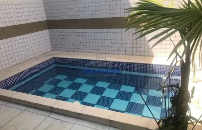 Casa em condomínio fechado com 3 quartos à venda na alfredo ximenes, --, josé menino, santos por r$ 1.180.000
