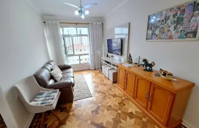 Apartamento com 2 quartos à venda na rua doutor carvalho de mendonça, --, vila belmiro, santos por r$ 500.000