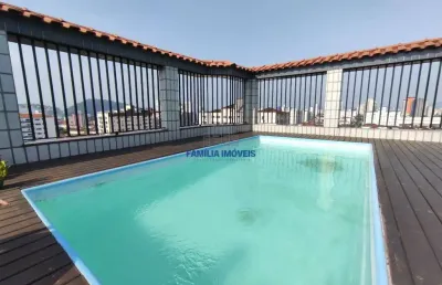 Cobertura com 3 quartos à venda na rua pedro américo, --, campo grande, santos por r$ 1.670.000