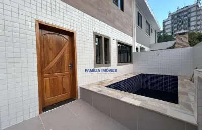Casa em condomínio fechado com 3 quartos à venda na conselheiro zacharias, --, vila belmiro, santos por r$ 1.425.000