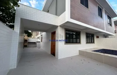Casa em condomínio fechado com 3 quartos à venda na conselheiro zacharias, --, vila belmiro, santos por r$ 1.470.000