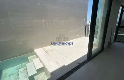 Cobertura com 3 quartos à venda na avenida barão de penedo, --, josé menino, santos por r$ 2.800.000