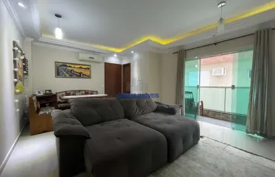 Casa em condomínio fechado com 3 quartos à venda na são judas tadeu, --, marapé, santos por r$ 795.000