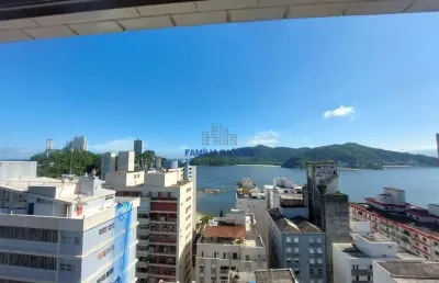 Apartamento com 2 quartos à venda na rua saldanha da gama, --, itararé, são vicente por r$ 450.000