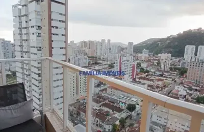 Apartamento com 1 quarto à venda na ministro xavier de toledo, --, campo grande, santos por r$ 640.000