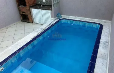 Casa em condomínio fechado com 3 quartos à venda na alfredo albertini, --, marapé, santos por r$ 1.340.000