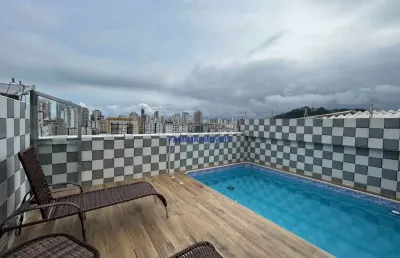 Cobertura com 4 quartos à venda na rua almirante barroso, --, campo grande, santos por r$ 1.200.000
