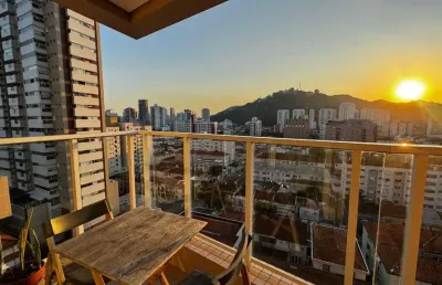 Apartamento com 1 quarto à venda na ministro xavier de toledo, --, campo grande, santos por r$ 639.000