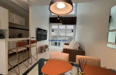 Apartamento com 1 quarto para alugar na rua josé caballero, --, gonzaga, santos por r$ 6.000
