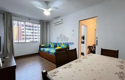 Apartamento com 1 quarto à venda na avenida presidente wilson, --, gonzaga, santos por r$ 461.000