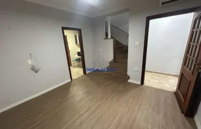 Casa em condomínio fechado com 2 quartos à venda na professor manuel de abreu, --, vila mathias, santos por r$ 475.000