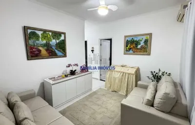 Apartamento com 1 quarto à venda na avenida doutor bernardino de campos, --, campo grande, santos por r$ 349.000