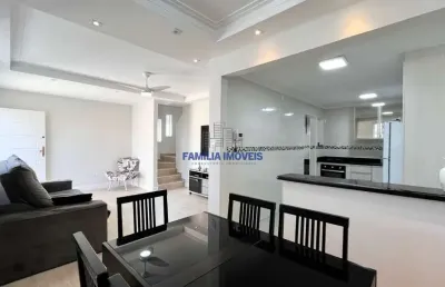 Casa em condomínio fechado com 2 quartos à venda na rua coelho neto, --, marapé, santos por r$ 990.000