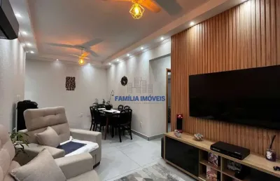 Apartamento com 2 quartos à venda na dom duarte leopoldo e silva, --, marapé, santos por r$ 750.000