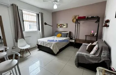 Kitnet / stúdio à venda na rua cásper líbero, --, josé menino, santos por r$ 260.000