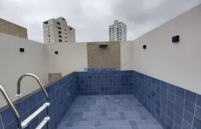 Casa em condomínio fechado com 3 quartos à venda na rua professor torres homem, --, embaré, santos por r$ 1.490.000