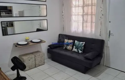 Apartamento com 1 quarto para alugar na rua jacob emerick, --, centro, são vicente por r$ 2.100