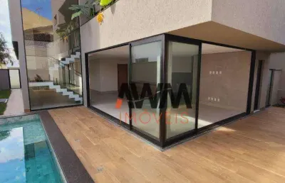 Lindo sobrado novo com 5 quartos à venda, 290 m² por r$ 3.200.000- jardins madri - goiânia/go