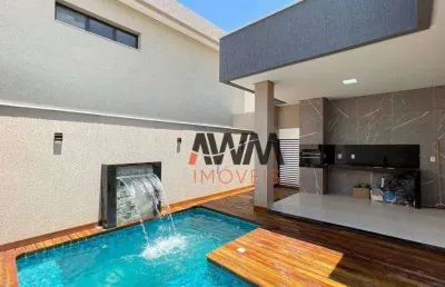 Casa com 3 suítes à venda, 158 m² por r$ 1.300.000 - jardins bolonha - senador canedo/go