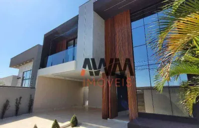 Sobrado com 5 suítes à venda, 282 m² por r$ 1.800.000 - moinho dos ventos - goiânia/go