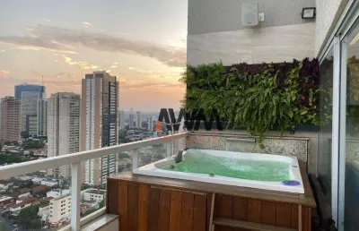 Cobertura com 2 dormitórios, 101 m² - venda por r$ 1.180.000,00 ou aluguel por r$ 10.830,00/mês - setor oeste - goiânia/go