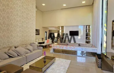 Linda casa térrea com 3 suítes à venda, 206 m² por r$ 2.350.000 - jardins madri - goiânia/go