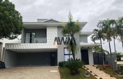 Sobrado com 3 suítes à venda, 310 m² por r$ 2.700.000 - condomínio do lago - goiânia/go