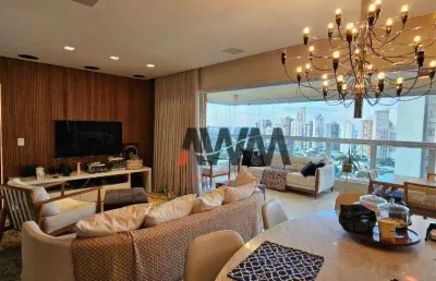 Apartamento mobiliado 3 suítes à venda, 142 m² por r$ 1.600.000 - setor marista - goiânia/go