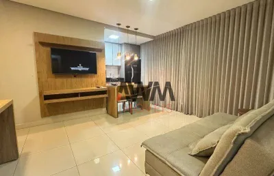 Apartamento mobiliado com 1 quarto privativo para alugar, 51 m²- setor marista - goiânia/go