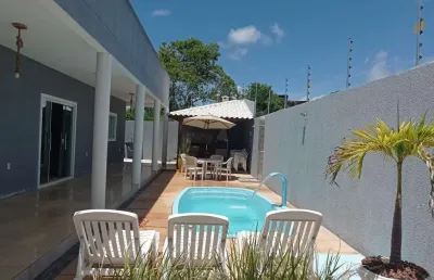 Casa para temporada em camaçari, monte gordo (monte gordo), 4 dormitórios, 2 suítes, 4 banheiros