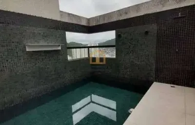Cobertura exclusiva 4 dormitórios (sendo 2 suítes)  bairro marapé – santos-sp