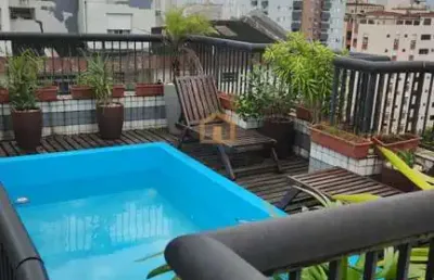 Cobertura com 5 quartos à venda na Rua Professor Torres Homem, Embaré, Santos